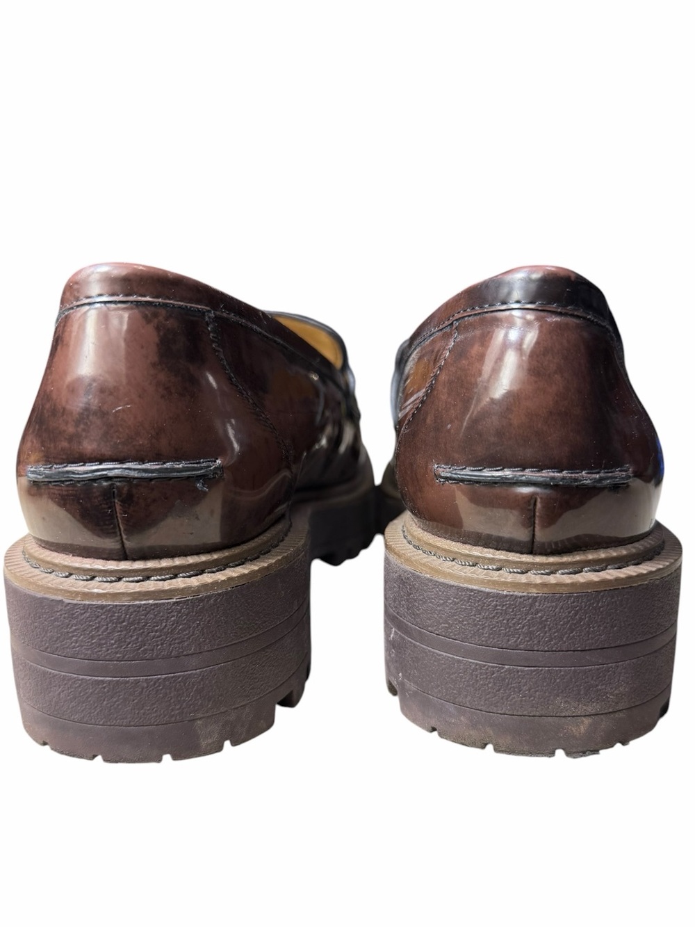 Sam Edelman Laurs Lug Sole Loafers in Chestnut brown size 8.5 shoes women - Picture 11 of 15
